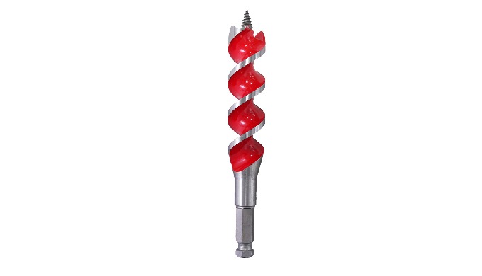 The point Self feeding screw point provides fast boring in hard and soft woods for precise and easy ...