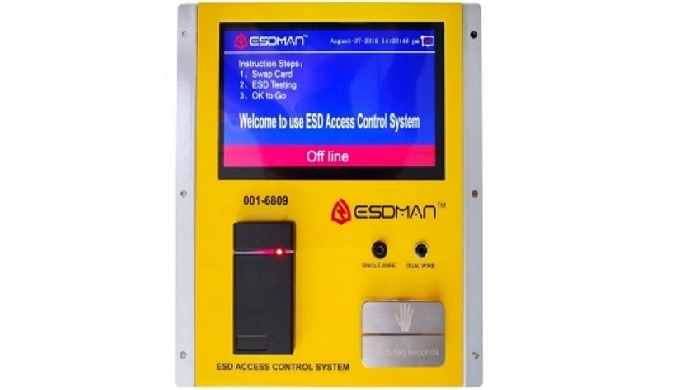 The ESDMAN 001-6809 ESD Access Control System is designed for fast, frequent, and accurate testing o...