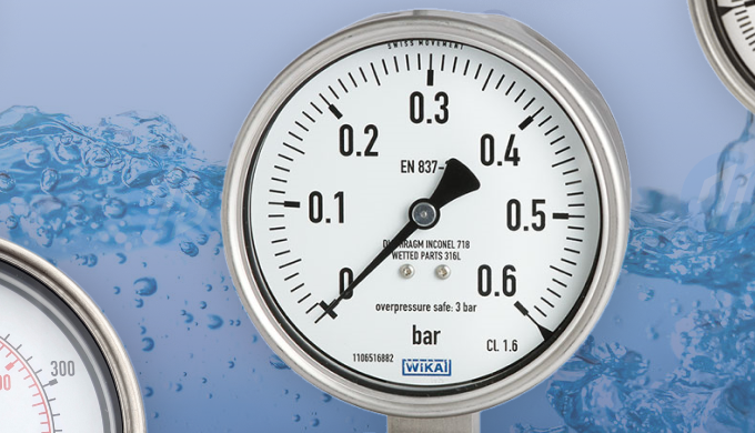 Zebco provides WIKA pressure gauges, including types such as Bourdon tube, diaphragm, and capsule pr...