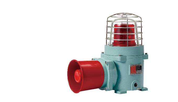 Large explosion proof signal beacon / light & electronic sounder combinations A variety of light...
