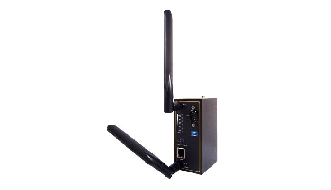 Industrial 802.11 abgn Wireless Serial Server with high-performance 2x2 MIMO, 1-serial Port combo TB...