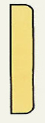 Standardbredd jämna 10mm intervall. MDF.