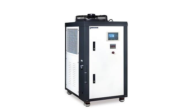 AIR COOLED TYPE WATER CHILLER .Purpose of use CNC Cutting Fluid cooling / Oil Chamber / Double Line ...