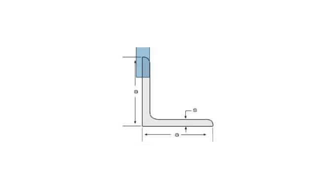 Profilé en acier dont la section affecte une forme d'un L pour usage général dans la construction