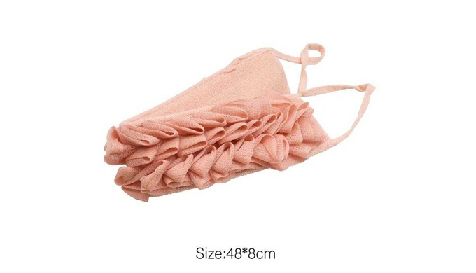 A versatile set of shower and body care towels in various sizes and materials. Suitable for back, fu...