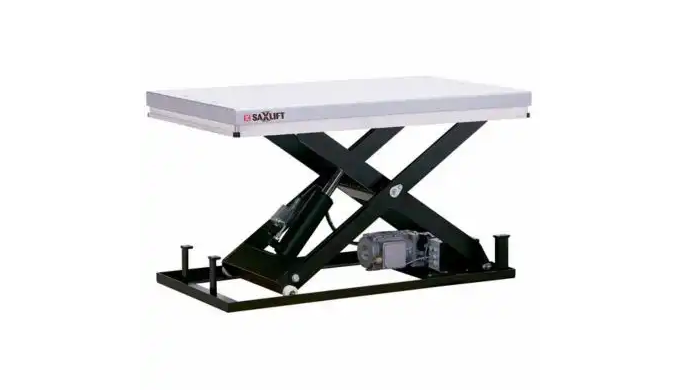 Højkvalitets løftebord 1000 kg. Med 1300 mm x 650 mm topplade, Max. Løftehøjde 1040 mm.