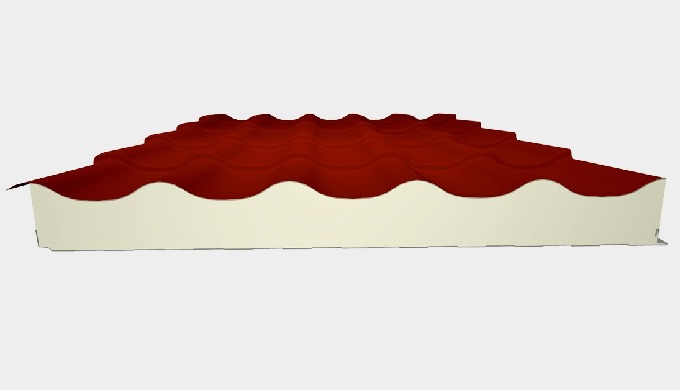 -Les panneaux sandwichs en polyuréthane de couverture tuile sont un excellent moyen pour décorer vos...