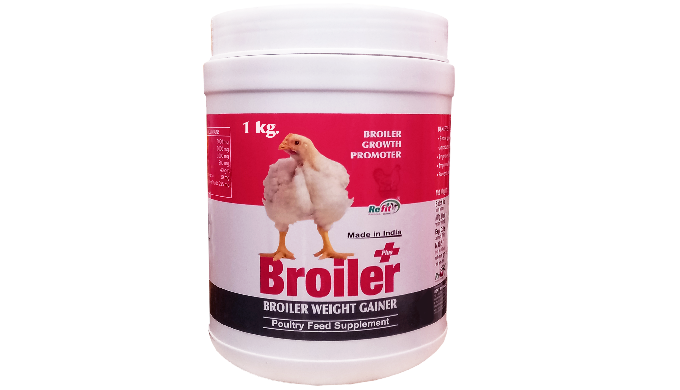 Available in 1 Kg 5 Kg 10 Kg 20 Kg Refit’s Broiler+ is a broiler chicken weight gainer medicine that...
