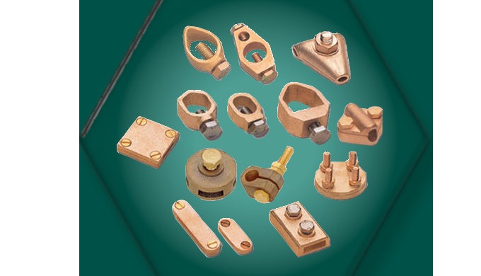 Brass earthing components, earthing accessories, brass earthing parts for electrical earthing system...