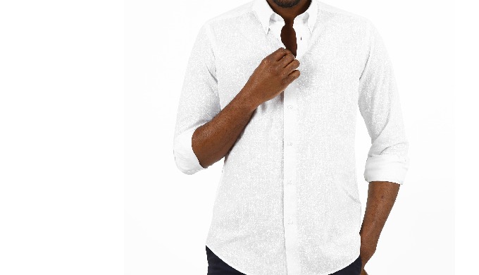 Slimfit men's shirt, which will reveal your difference with its pattern, is produced from 100% cotto...