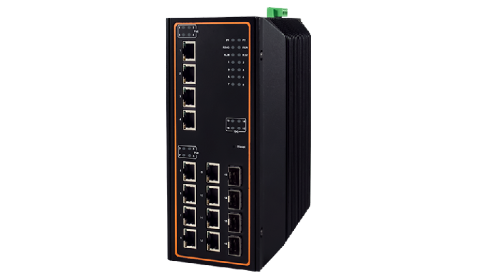 16-Port High-Bandwidth Industrial Managed Gigabit PoE Switch Designed to be adaptive, with unprecede...