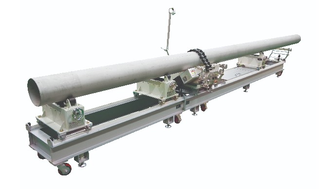* Necessary for stainless piping work! • The world's first pipe-rotation cutting method applied mach...