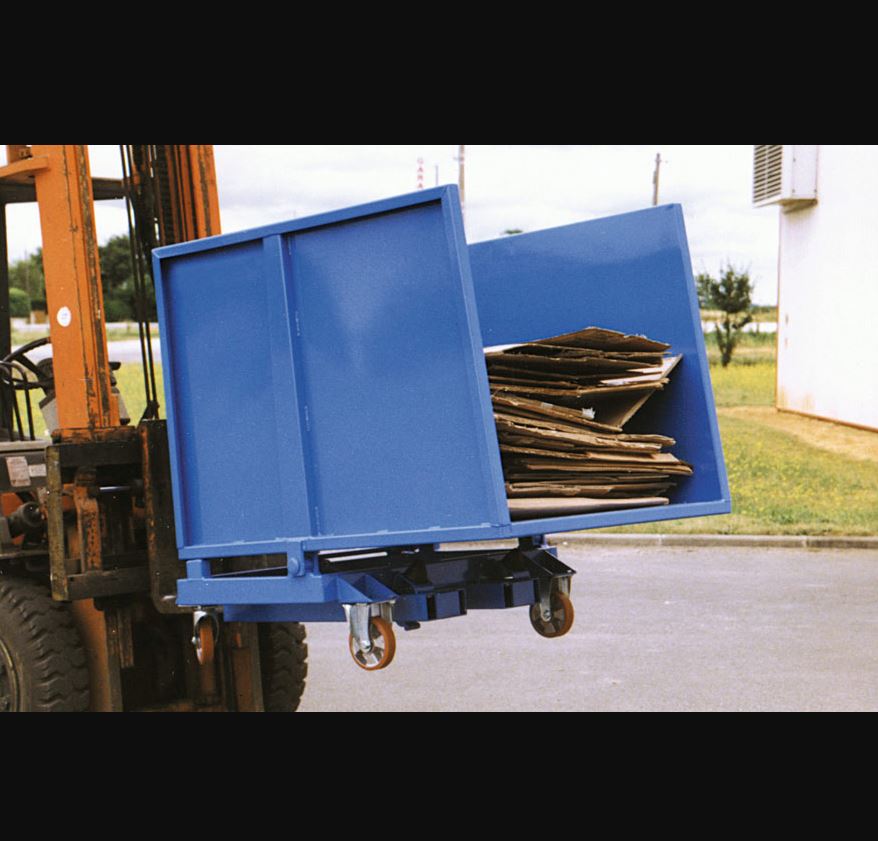 Benne basculante ouverte