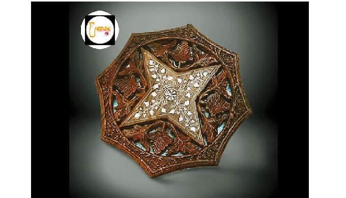 Wall decor. Item code: AMM823. Wall decor handcrafted in wood with inlay work and polish. Size: 18 I...
