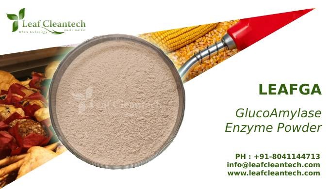 LEAFGA is a glucoamylase derived from Aspergillus sp. The enzyme catalyzes the hydrolysis of dextrin...
