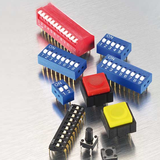 Venez découvrir notre large gamme de Dip Switch et Poussoirs pour clavier d'ordinateur, télécommande...