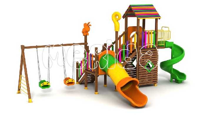 Ahşap Oyun Parkı Çam Serisi ÇOG-07