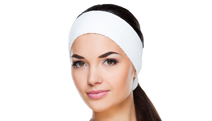 Bandeau éponge en coton pour instituts de beauté, spa, clinique esthetique....