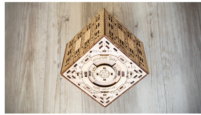KIT SCRIPTUM CUBE Combination puzzle box (18 movements) with sliding mechanisms and real marquetry.