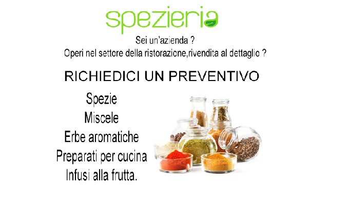 “Spezieria: Forniamo aziende con piccole e grandi quantità di prodotti in tempi brevi Consegna entro...