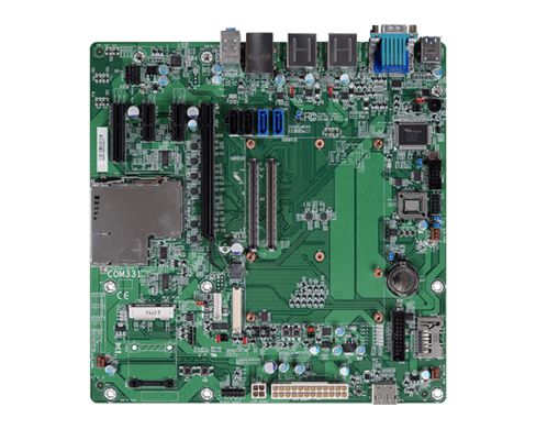 COM Express® R2.0, Pin-out Type 6 Supports Compact/Basic modules Multiple displays: 1 LVDS, 1 VGA, 2...