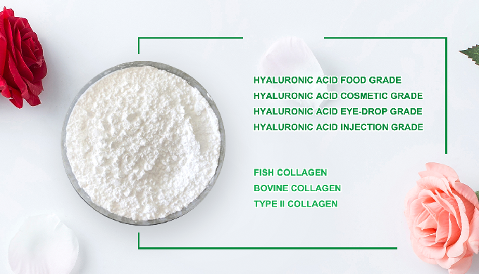 Cosmetic grade hyaluronic acid Hyaluronic Acid is a type of polysaccharide, Also known as hyaluronat...