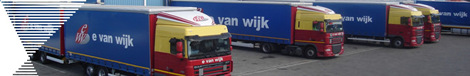 Logistic E van Wijk executa frecvent transport international:- bazat pe flota proprie cat si pe cola...