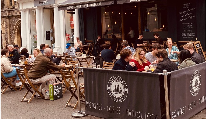 You’ll find us in central Brighton right opposite The Ivy, we have masses of seating outside as well...