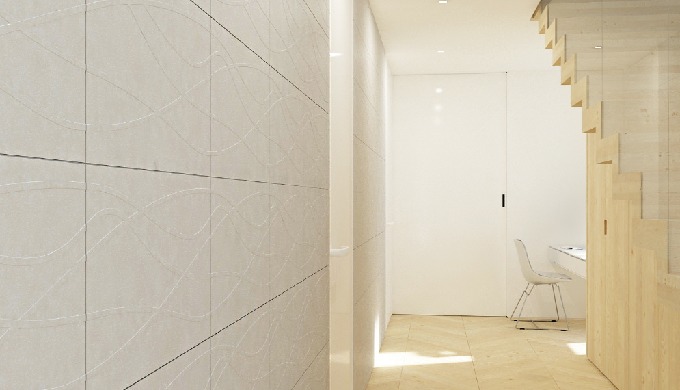 It can create a unique and healthy space by using a three-dimensional pattern in flat simple space. ...