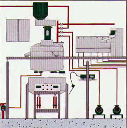 We offer supply and installation of ready to start mixing stations for wet, water-based, materials.
