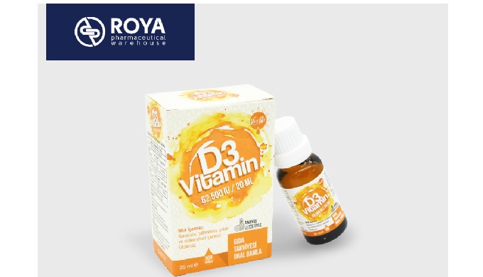 Vitario® Vitamin D3 Damla Ananas Aromalı 20 ML ANANAS LEZZETİYLE. BHA, KORUYUCU, ŞEKER ve RENKLENDİR...