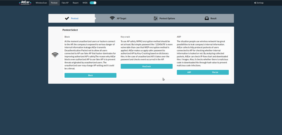 AtEar [Wireless Network Vulnerabilities Check Movable Solution]