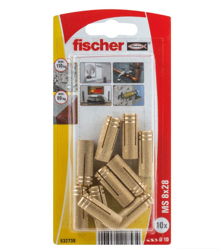 Cheville en laiton fischer MS 8