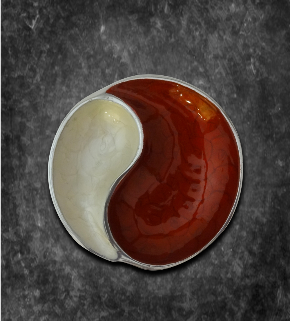 A unique serving platter with a two partition that makes every serve stylish and unique in itself.Ha...