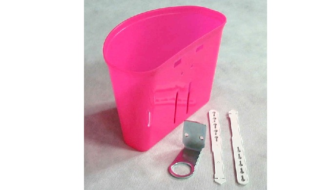 Cestino anteriore piccolo per bicicletta da bambini. Con fascette in plastica da affrancare al manub...