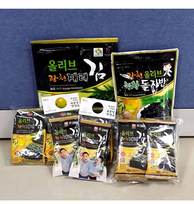 Customer loves olive laver with its taste of tender This laver is roasted with olive oil w& sesa...