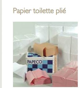 Papier toilette plié