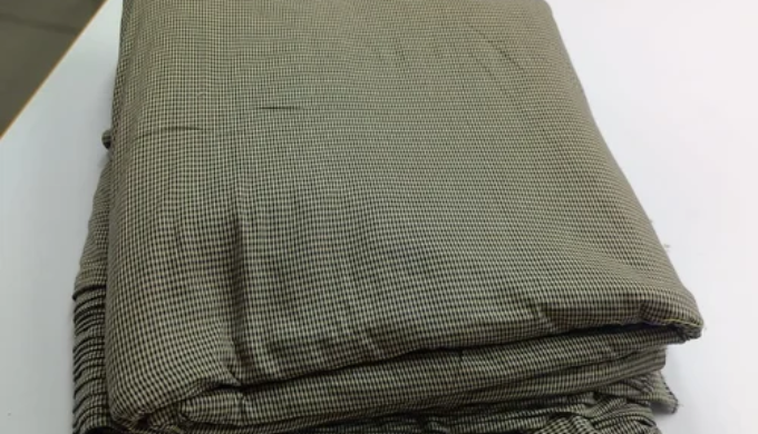 Black and Green Bamboo Checked Woven Fabric for Sustainable Apparel Manufacturing This bamboo woven ...