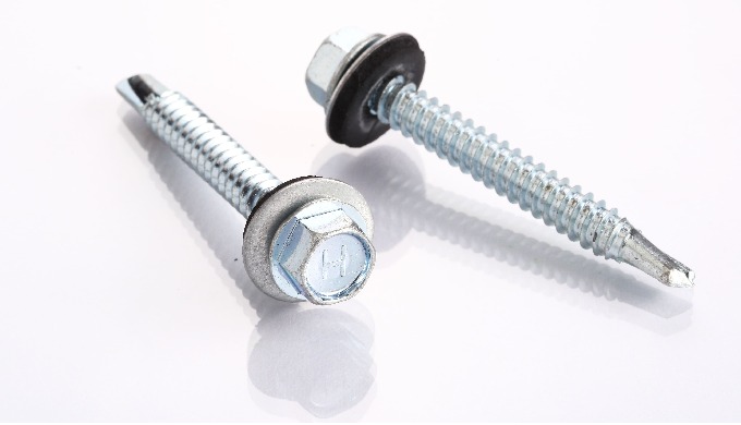 ♦ Ind.Hex. Washer Head SDS H/ZP W/16mm Bondad Washer ♦ Size: 14 (M6.3) & #12 (M5.5) ♦ Length Ran...