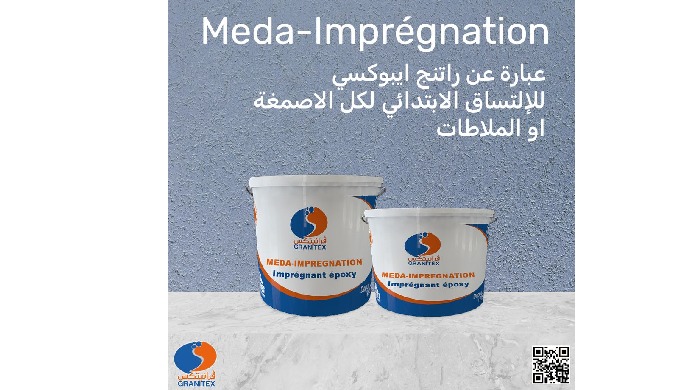Le MEDA-IMPREGNATION est une résine époxy Solvantée destinée à imprégner des supports en Béton ou mo...