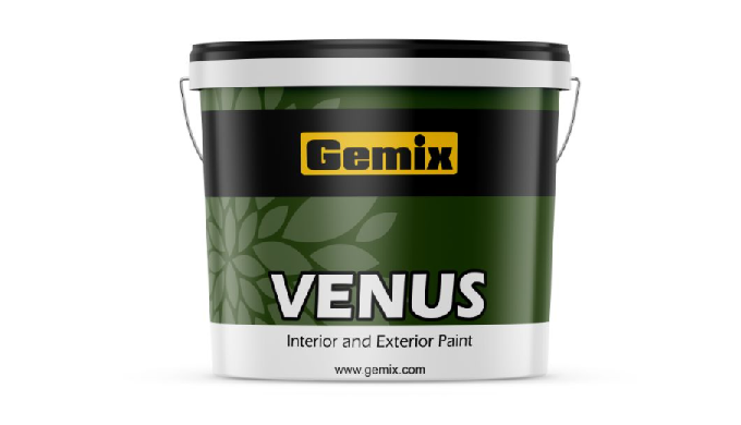 Acrylic water-based washable paint for exterior and interior, great coverage, great resistance in di...