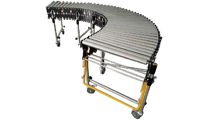Gravity flexible expandable single-roller conveyor.The appearance of the non-dynamic telescopic sing...