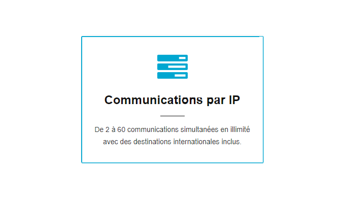 La solution de Communication par IP proposée par Fibretcom repose sur les caractéristiques suivantes...