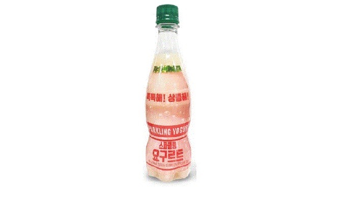 Sparkling yogurt with lactic acid bacteria