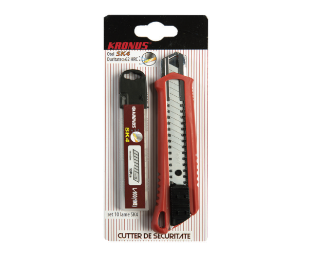 DESCRIEREA PRODUSULUI • acest cutter popular cu lama snap-of de 18 mm este echipat cu blocare pentru...