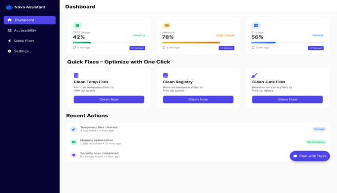 AI PC Helper is your intelligent companion for Windows optimization. Powered by advanced AI technolo...