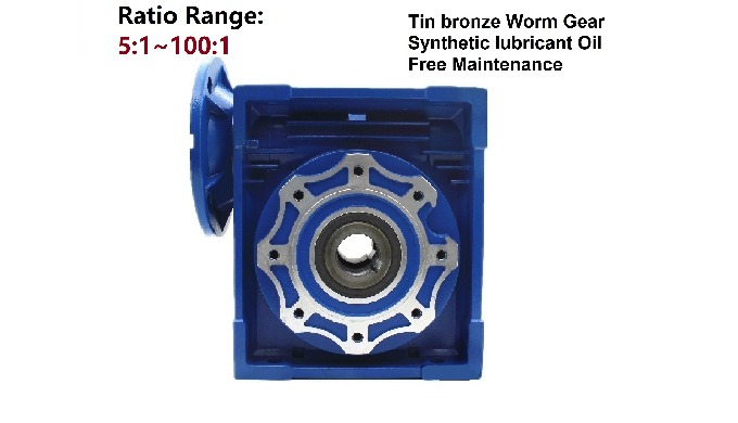 CHENYUE Worm Gearbox CYRV110 Speed Ratio 5:1 Free Maintenance,Fully Sealed,No Need To Refuel For Life