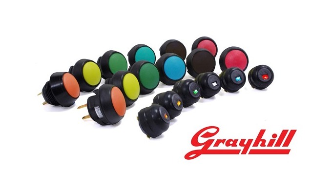 Tlačítkové spínače GRAYHILL