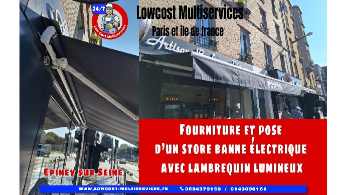 Low Cost Multiservice vous propose la fourniture et la pose de stores bannes électriques a epiney-su...