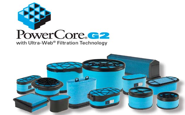 El nuevo filtro de aire PowerCoreG2 de Donaldson alarga la vida de su filtro de aire, con menor rest...